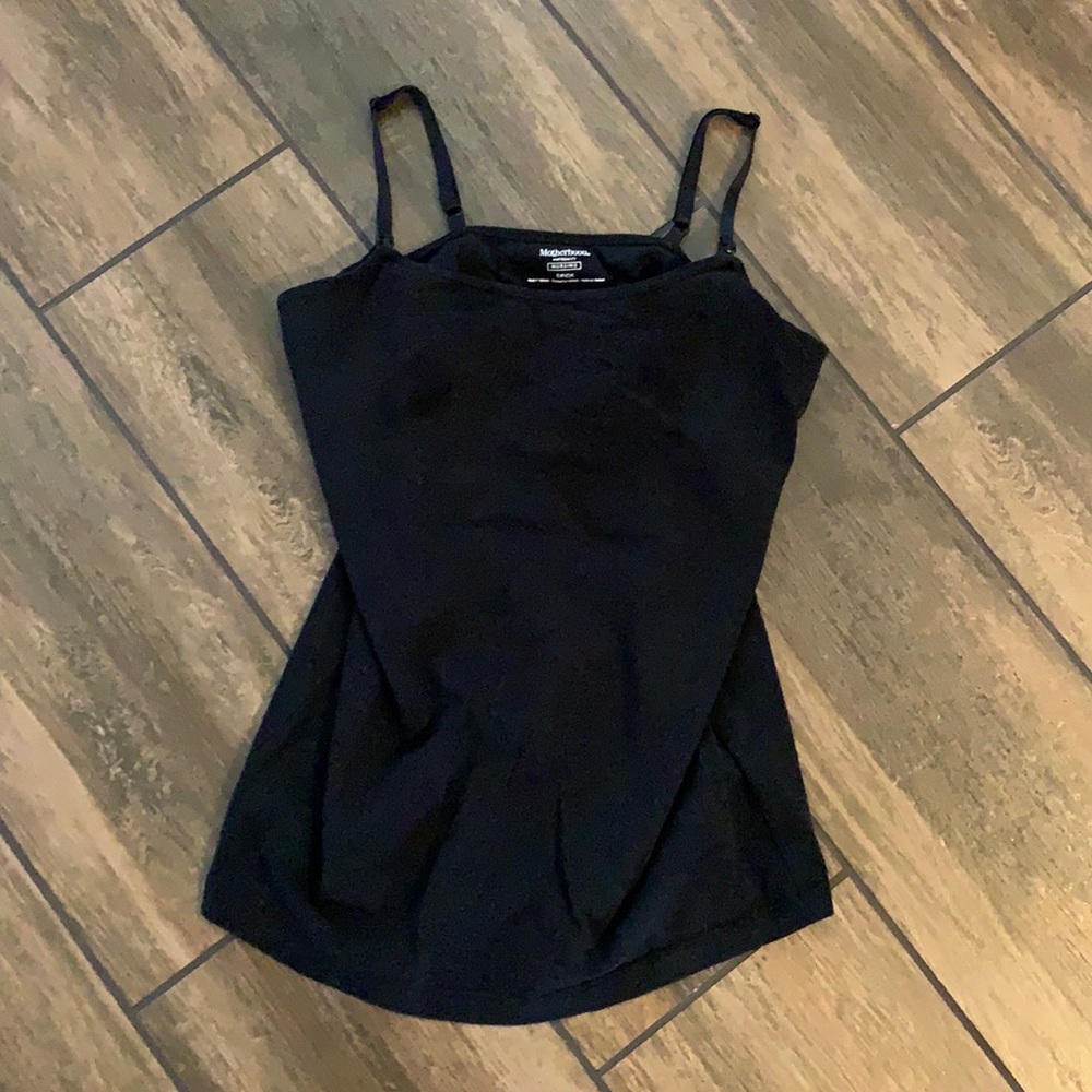 Motherhood maternity nursing tank black size small